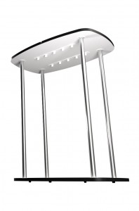 LED Textiln obdlnkov stolek 80
