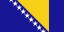 Samolepka - vlajka Bosna a Hercegovina