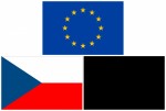 Komplet vlajek ČR, EU, smuteční